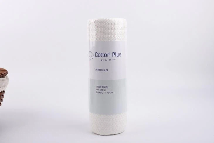 Kitchen Spunlace Bamboo Non Woven Fabric Wiping Rolls Cleaning Lazy Rag Cloth